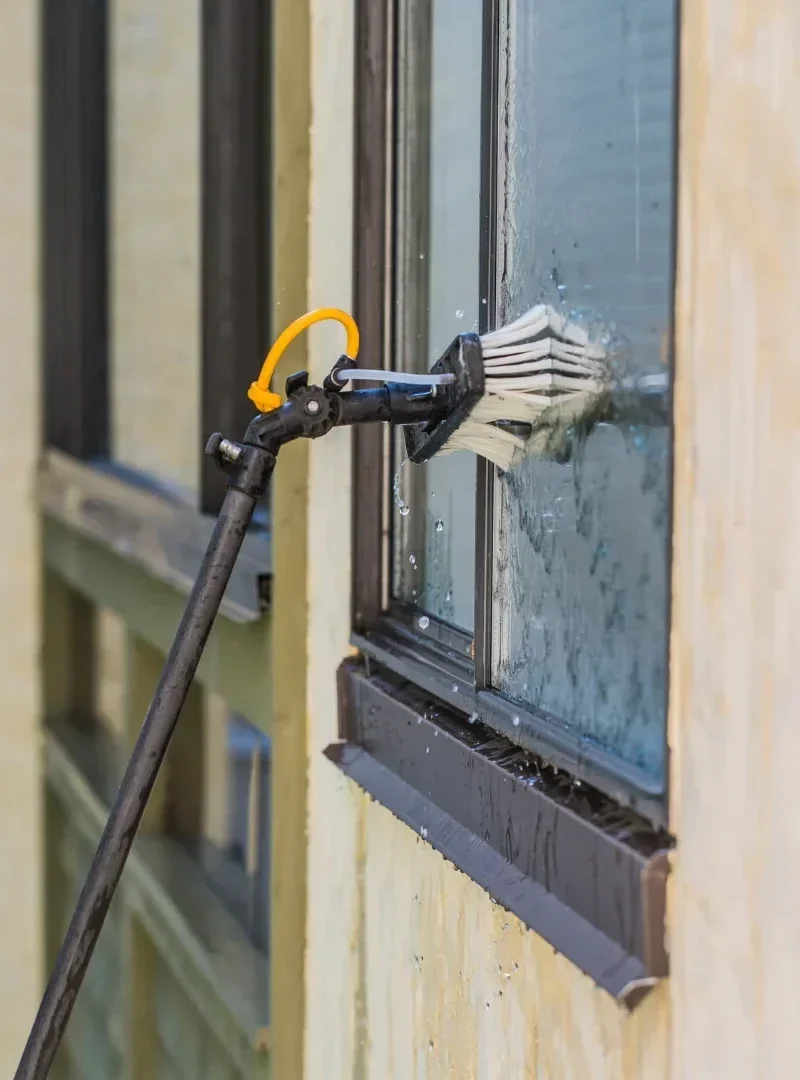Window cleaning services water fed pole